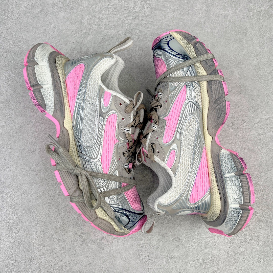 Balenciaga 巴黎世家 3XL 网布 系带 做旧 低筒 老爹鞋 运动 复古板鞋 休闲鞋 男鞋 女鞋  银粉 734731W3XL59050