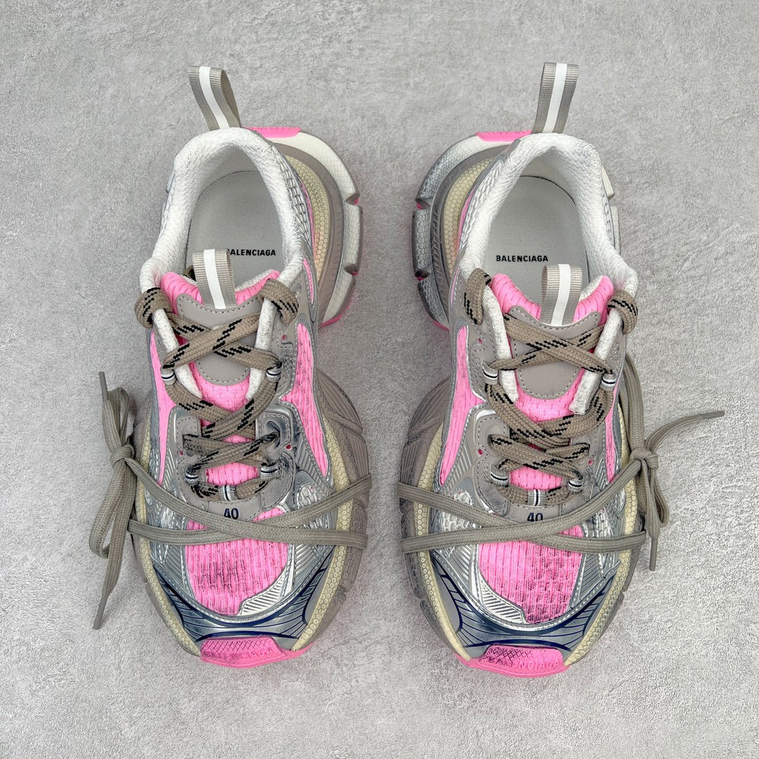 Balenciaga 巴黎世家 3XL 网布 系带 做旧 低筒 老爹鞋 运动 复古板鞋 休闲鞋 男鞋 女鞋  银粉 734731W3XL59050