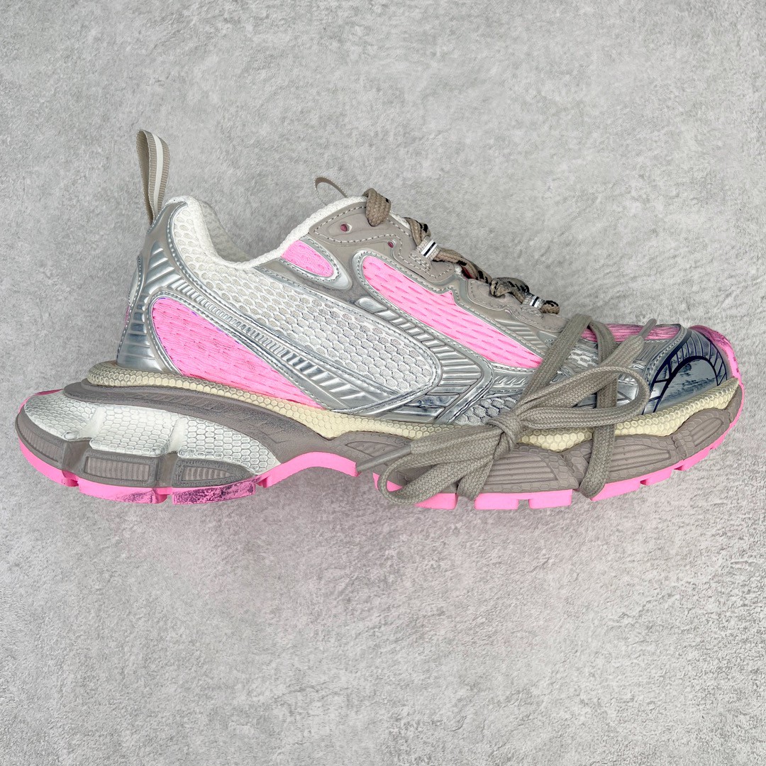 Balenciaga 巴黎世家 3XL 网布 系带 做旧 低筒 老爹鞋 运动 复古板鞋 休闲鞋 男鞋 女鞋  银粉 734731W3XL59050