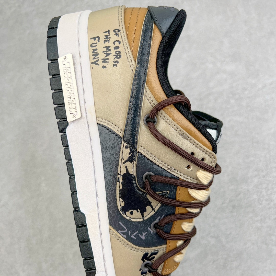 Dunk Low 熊猫恶作剧 滑行轨迹 裂痕板者 反转熊猫 低筒 复古板鞋 休闲鞋 男鞋 女鞋 卡其棕 CW1590-100