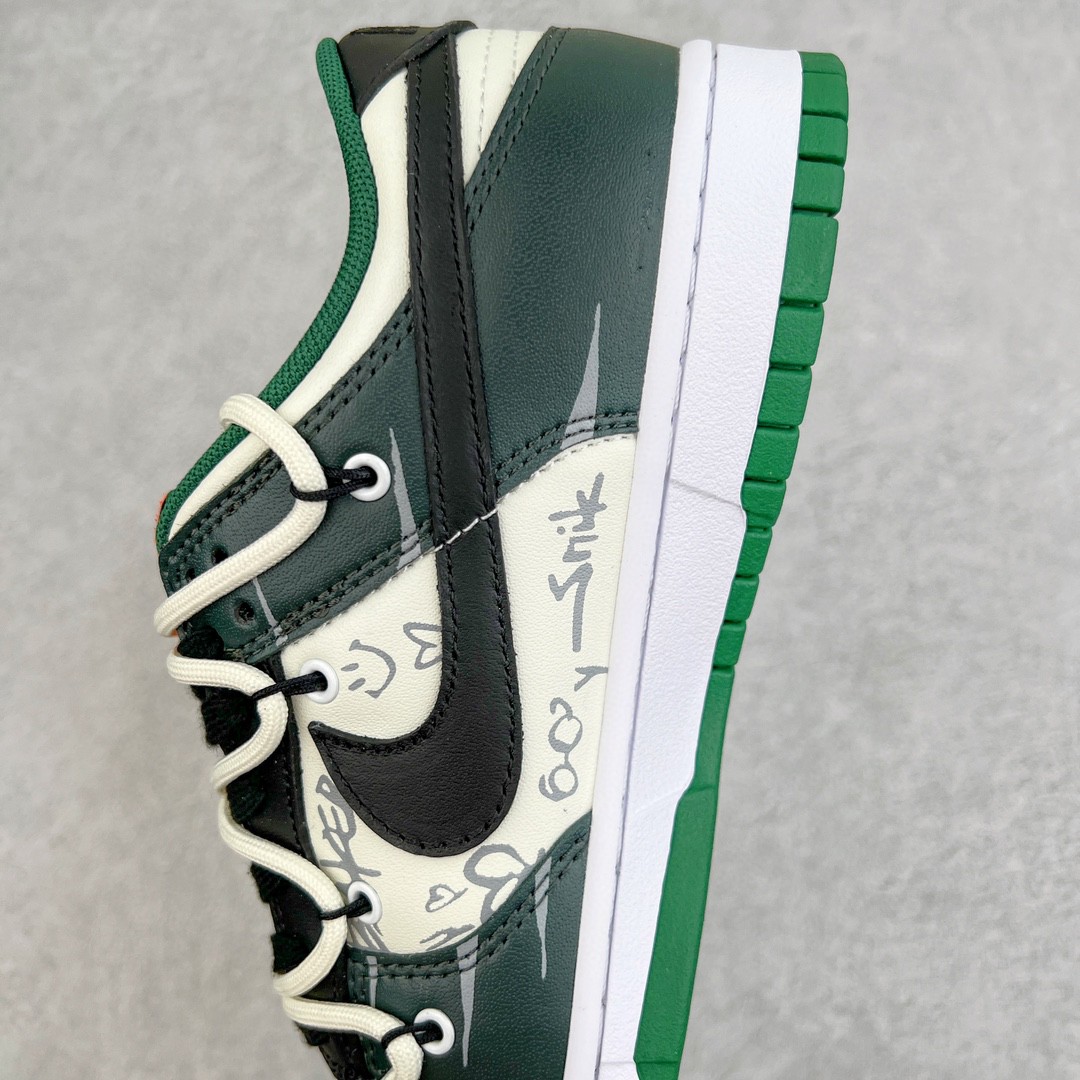 Dunk Low 熊猫恶作剧 滑行轨迹 裂痕板者 低筒 复古板鞋 休闲鞋 男鞋 女鞋 白绿黑 DD1391-300