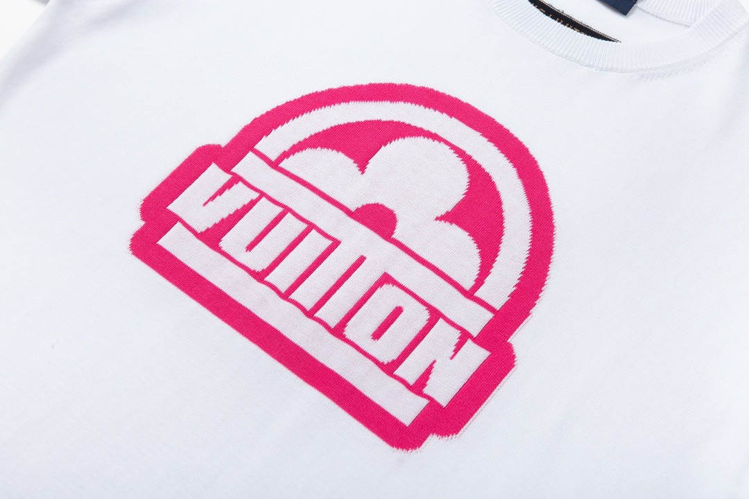 LOUIS VUITTON 路易威登 字母印花 圆领 短袖 T 恤 上衣 夏款 男女同款 白色 1ABJ8M