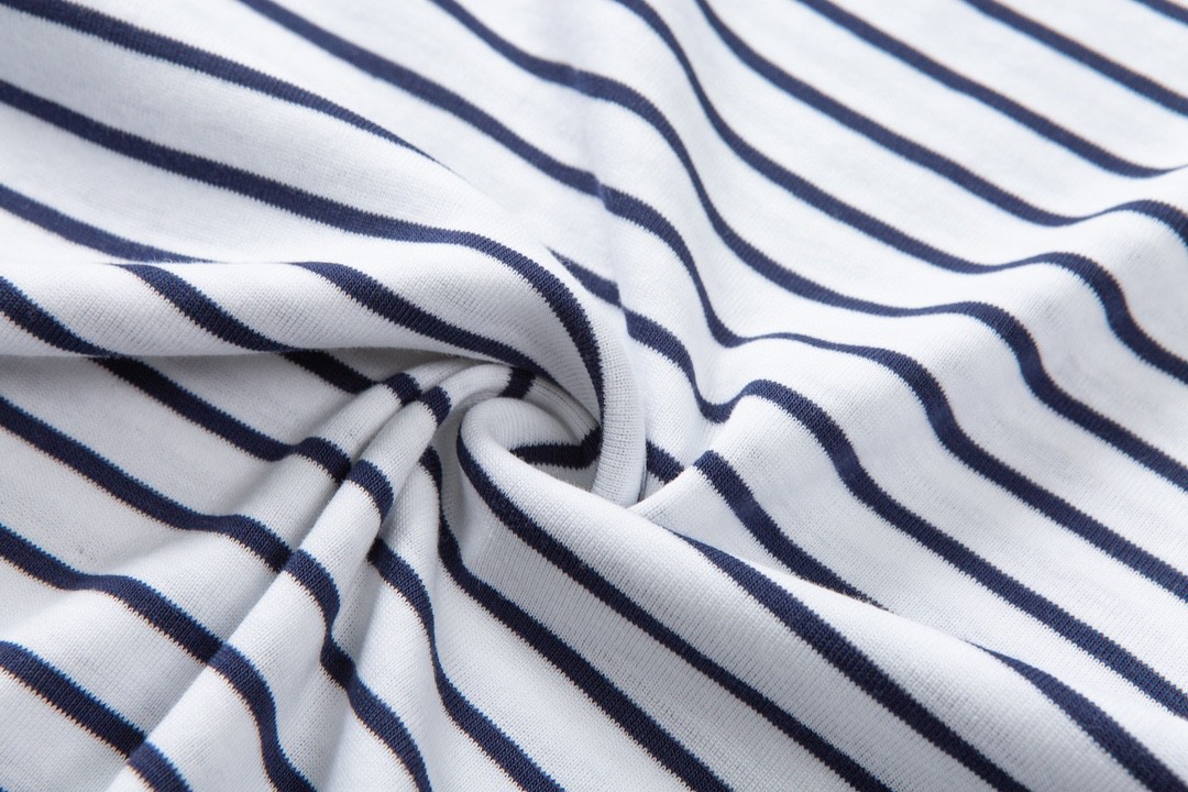 PRADA 普拉达 SS23 条纹圆领 短袖 T恤 男女同款 黑白 UJN824S222111-LF0UB0