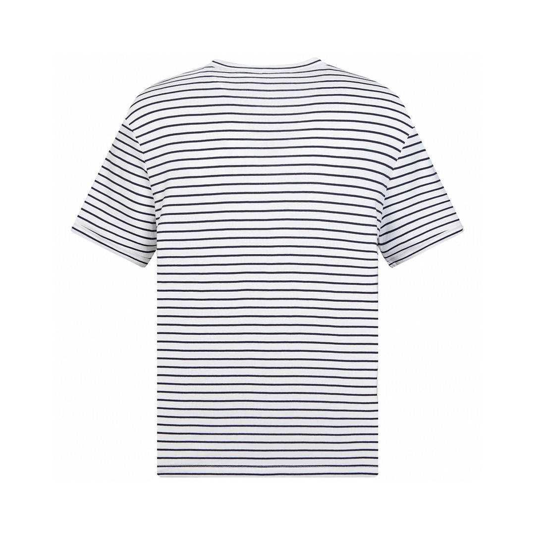 PRADA 普拉达 SS23 条纹圆领 短袖 T恤 男女同款 黑白 UJN824S222111-LF0UB0