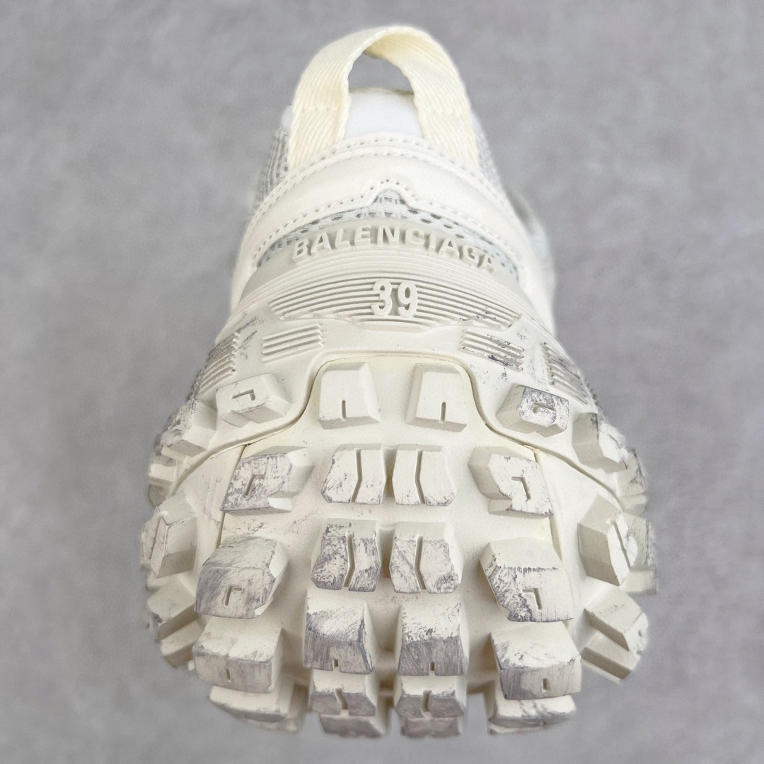 Balenciaga 巴黎世家 复古做旧 轮胎鞋 老爹鞋 男鞋 女鞋 白黑 685613W2RAA9110