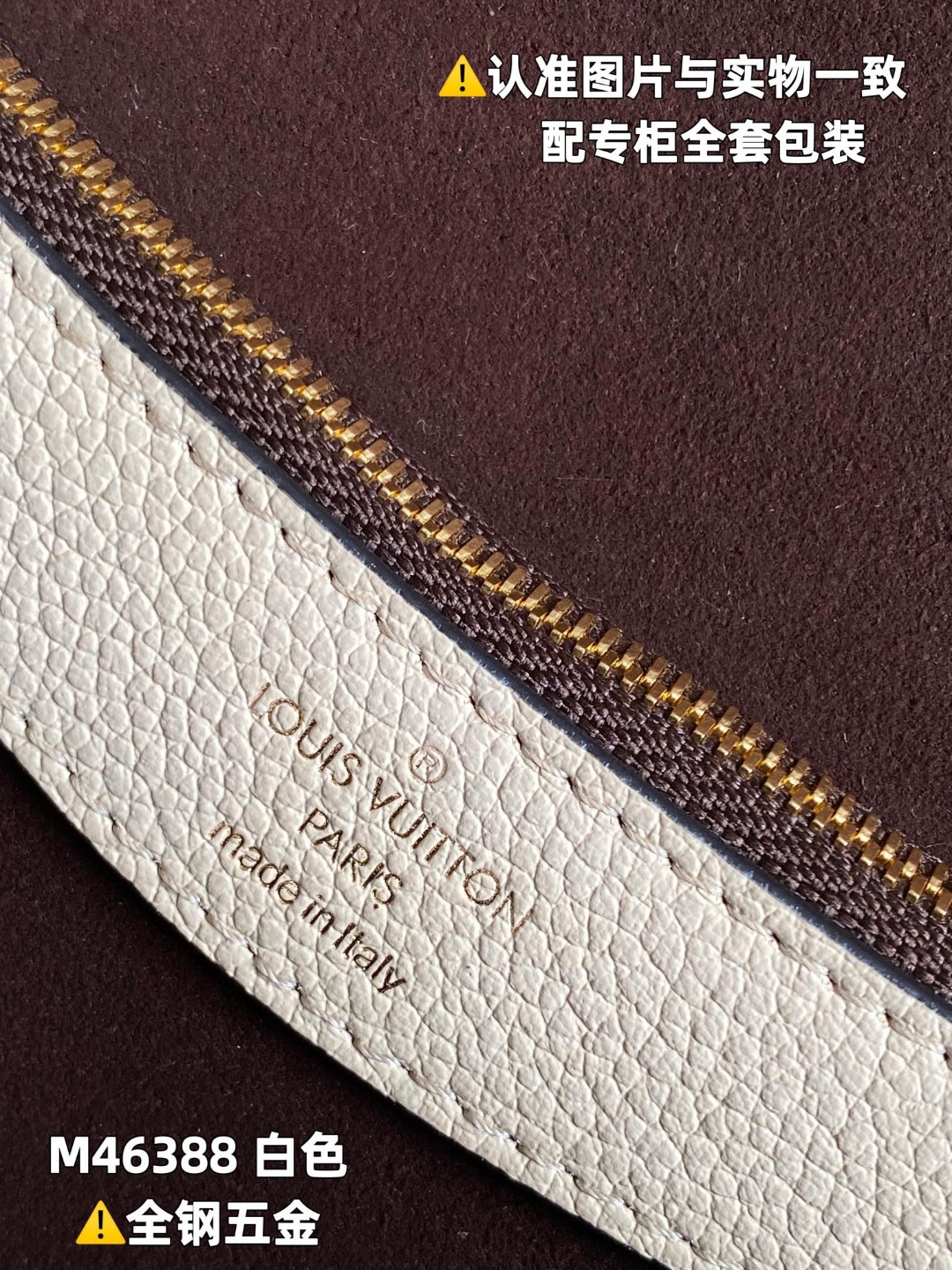 LOUIS VUITTON L路易威登 Diane 老花压纹粒面牛皮可拆卸可调节肩带 手提包 单肩包 斜挎包 女款 白色 M46388