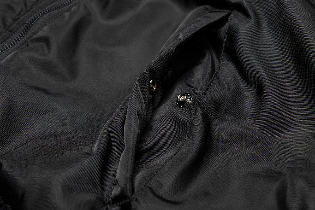 NEIGHBORHOOD 山本耀司 字母数字印花拉链夹克 棒球服 棉服 外套 男款 黑色 222SPYYN-JKM01S