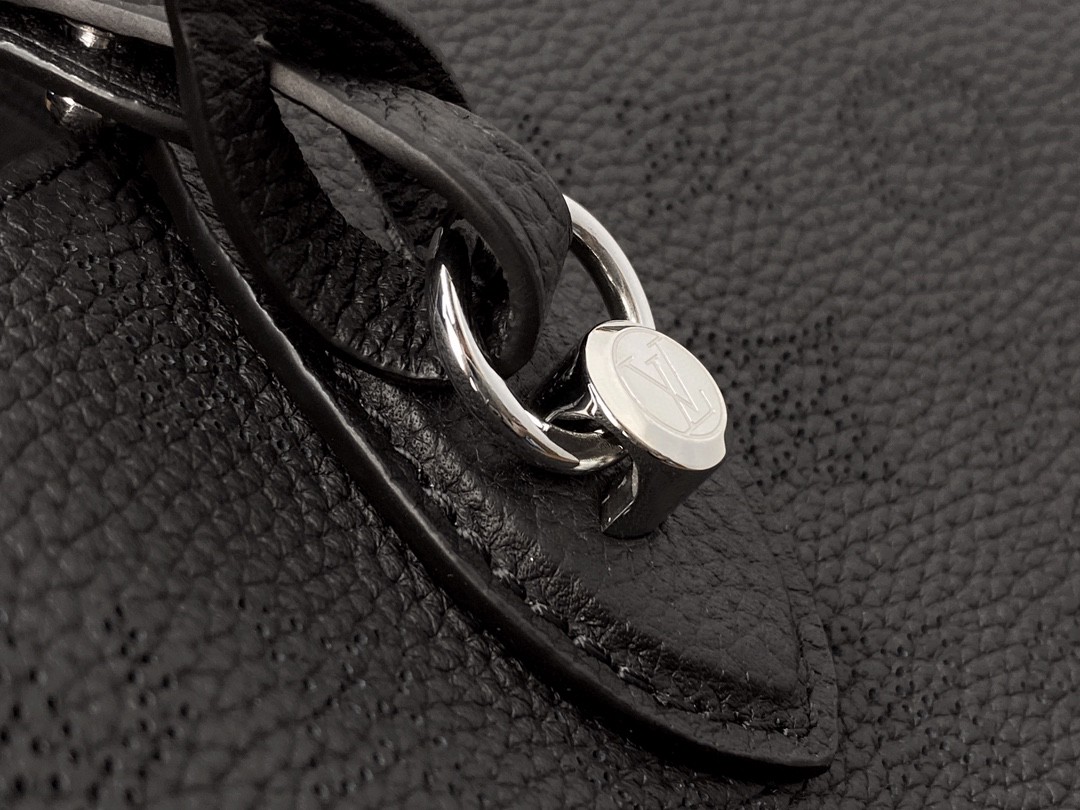 LOUIS VUITTON 路易威登 Blossom MM 品牌镂空Logo老花满印粒面小牛皮 托特包 斜挎包 单肩包 手提包 黑色 M21848