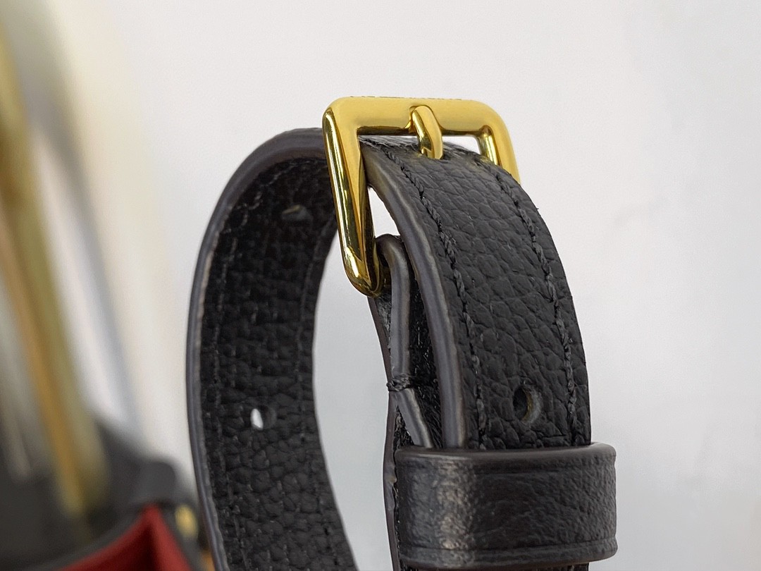 LOUIS VUITTON 路易威登 经典老花满印压花粒面牛皮 托特包 斜挎包 单肩包 手提包 黑色 M45659