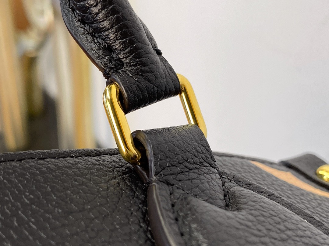 LOUIS VUITTON 路易威登 经典老花满印压花粒面牛皮 托特包 斜挎包 单肩包 手提包 黑色 M45659