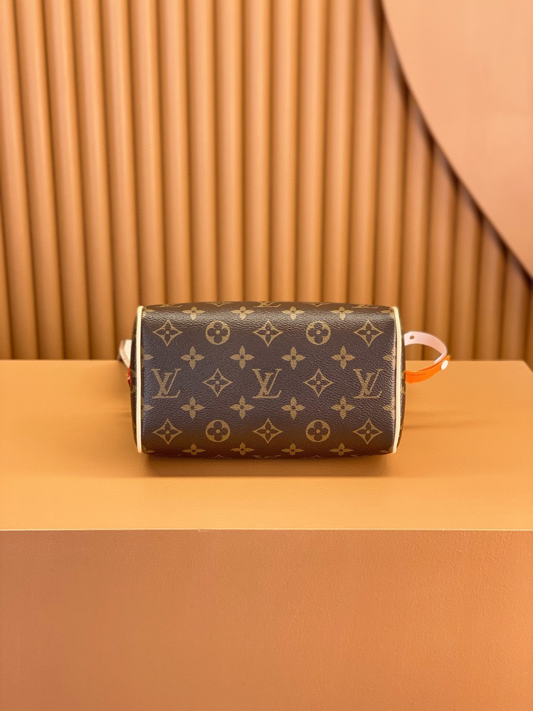 LOUIS VUITTON 路易威登 SpeedyBandoulière 20 经典老花满印刺绣Logo肩带帆布拼皮 斜挎包 单肩包 手提包 棕色 M46222