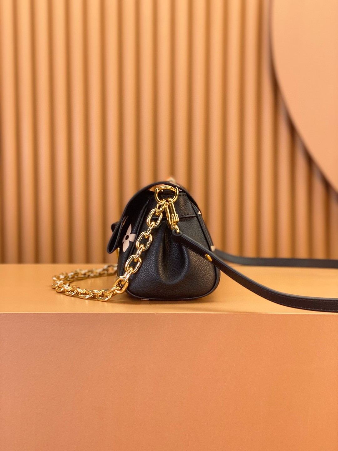 LOUIS VUITTON 路易威登 Favorite 超大老花图案压纹软粒面牛皮 腋下包 斜挎包 单肩包 手提包 黑色 M45859