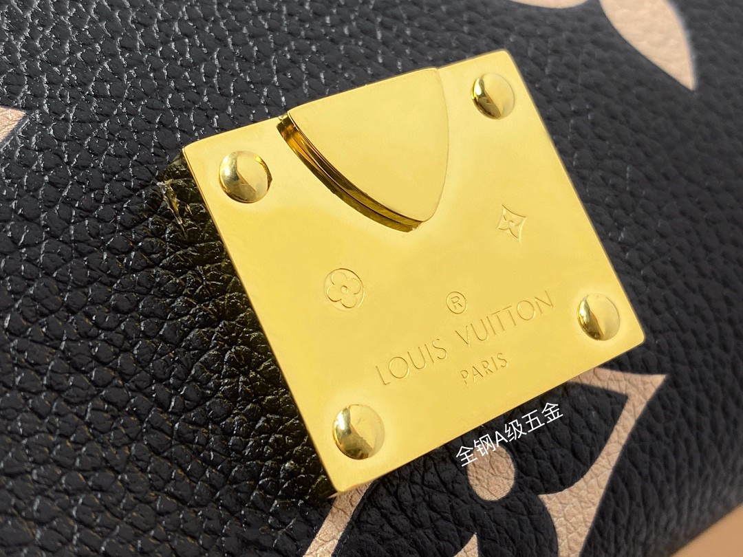 LOUIS VUITTON 路易威登 Favorite 超大老花图案压纹软粒面牛皮 腋下包 斜挎包 单肩包 手提包 黑色 M45859