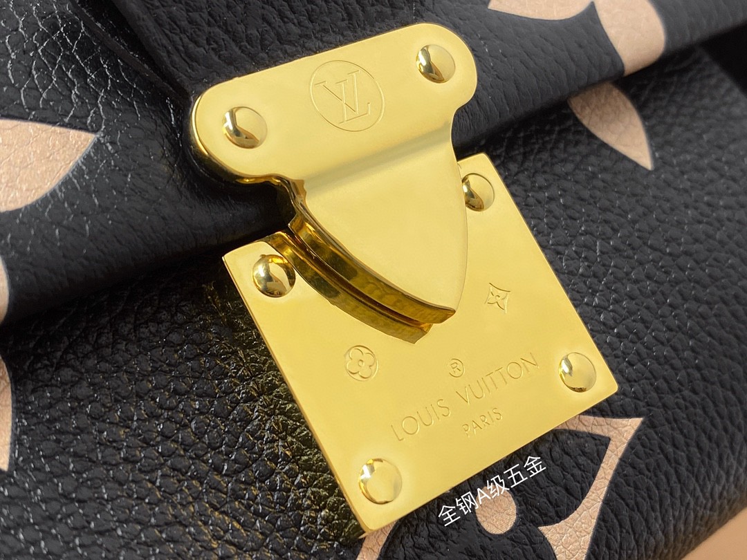 LOUIS VUITTON 路易威登 Favorite 超大老花图案压纹软粒面牛皮 腋下包 斜挎包 单肩包 手提包 黑色 M45859