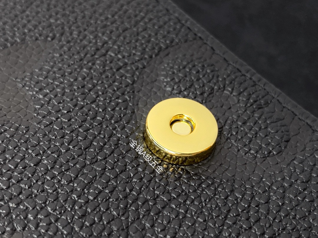 LOUIS VUITTON 路易威登 IVY 金属链条老花满印牛皮革 法棍包 腋下包 斜挎包 单肩包 手提包 黑色 M82154