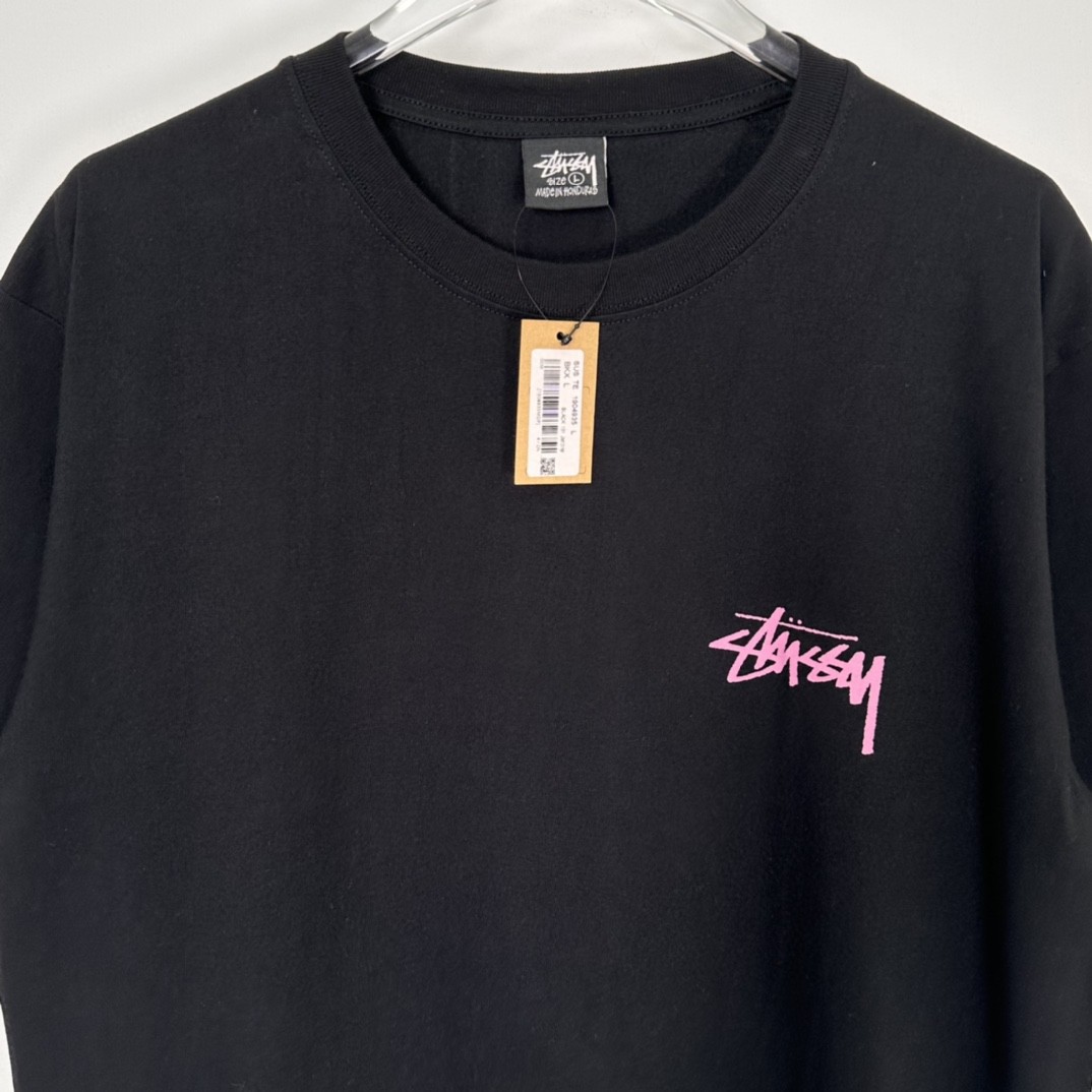Stussy 梦露漫画人物图案印花 短袖 圆领 套头 T 恤 夏季 男女同款 黑色 SUSTE1904935L