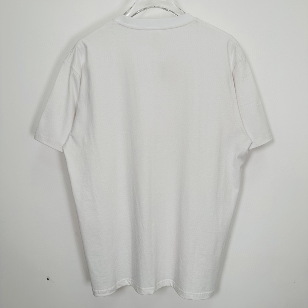 Supreme CLOT 联名款 字母草莓图案印花 圆领 短袖 T 恤 男女同款 白色 SUP-SS23-73