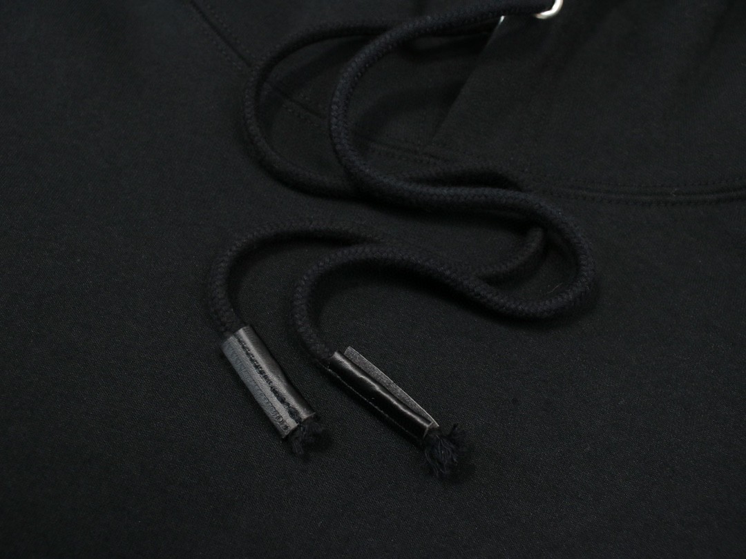 Loewe 罗意威 纯色 Logo 贴标抽绳连帽卫衣 卫衣 秋冬 男女同款 黑色 灰色 咖啡色 米色 H526Y25X21-1100