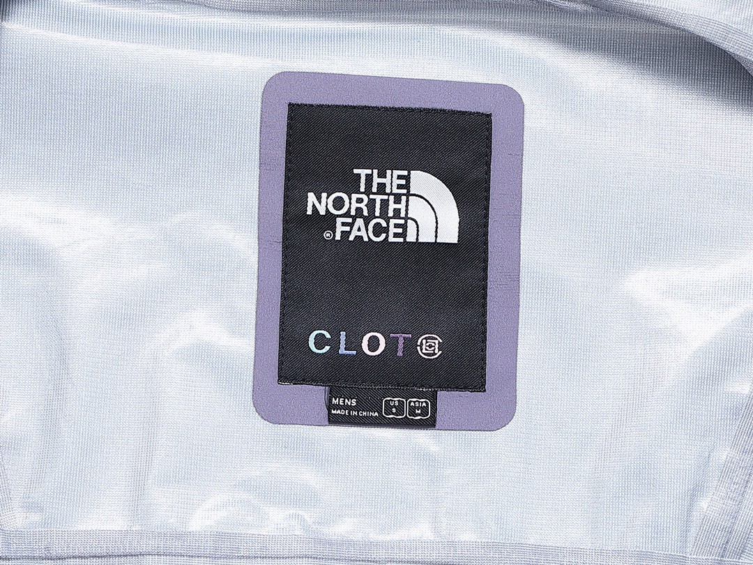 THE NORTH FACE 北面 CLOT 联名款 SS23 logo刺绣连帽防水长袖冲锋衣 夹克 外套 男女同款 苍穹青 日出堇 NF0A8736-IAN