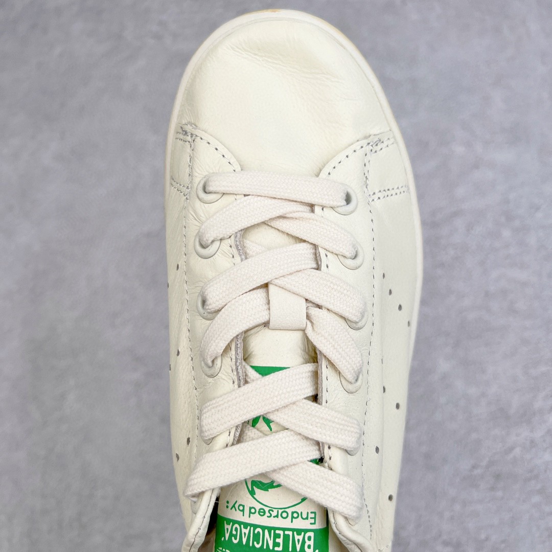 Adidas Originals Balenciaga 巴黎世家 联名款 做旧 低筒 复古板鞋 休闲鞋 脏脏鞋 男鞋 女鞋 白绿 721836WBDV49703