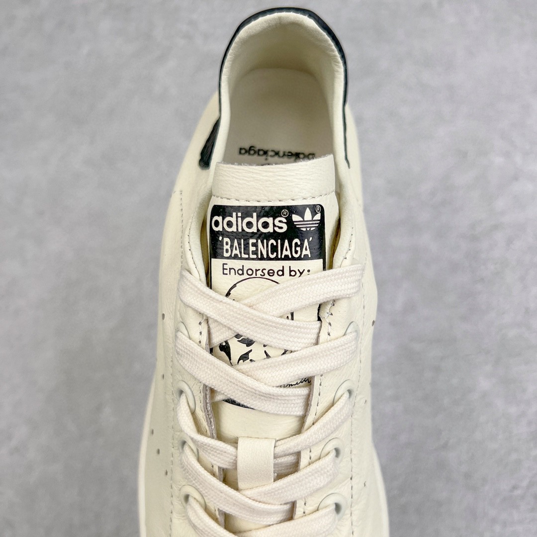 Adidas Originals Balenciaga 巴黎世家 联名款 做旧 低筒 复古板鞋 休闲鞋 脏脏鞋 男鞋 女鞋 白黑 721836WBDV49703