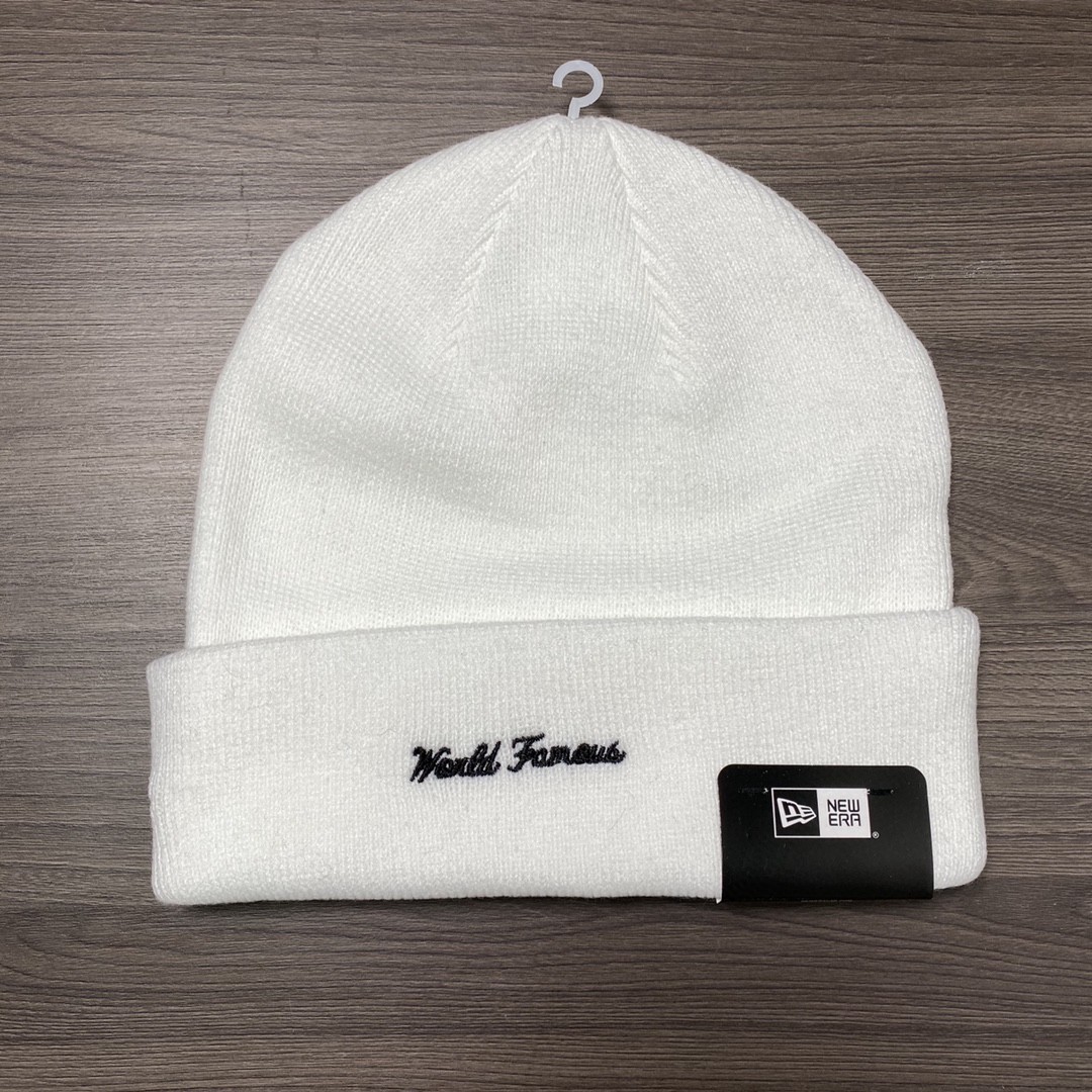 Supreme Week 16 New Era Box Logo Beanie 联名款 徽标刺绣装饰 绒线帽 冷帽 帽子 男女同款 情侣款 白色 SUP-FW21-404