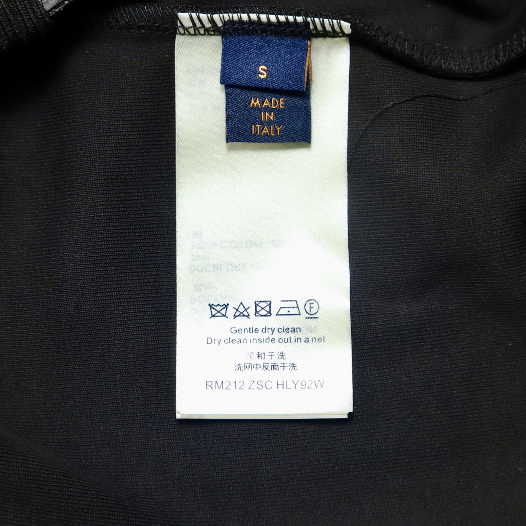 LOUIS VUITTON 路易威登 logo印花图案 夹克 长袖 套头 男款 黑色 1A978I