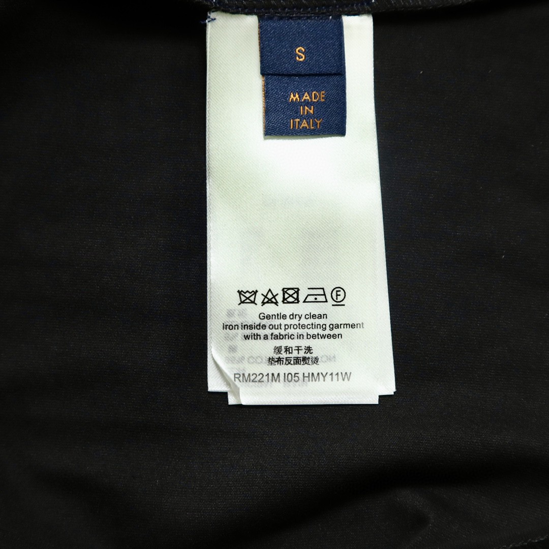 LOUIS VUITTON 路易威登 SS22 刺绣字母高领套头 针织衫 长袖 套头 男款 黑色 1A9GL4