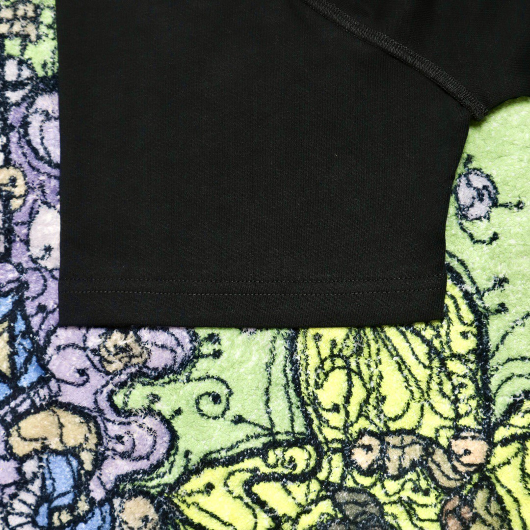 LOUIS VUITTON 路易威登 乐队演唱会字母印花 圆领 短袖 T 恤 上衣 夏款 男女同款 黑色 1AARPC