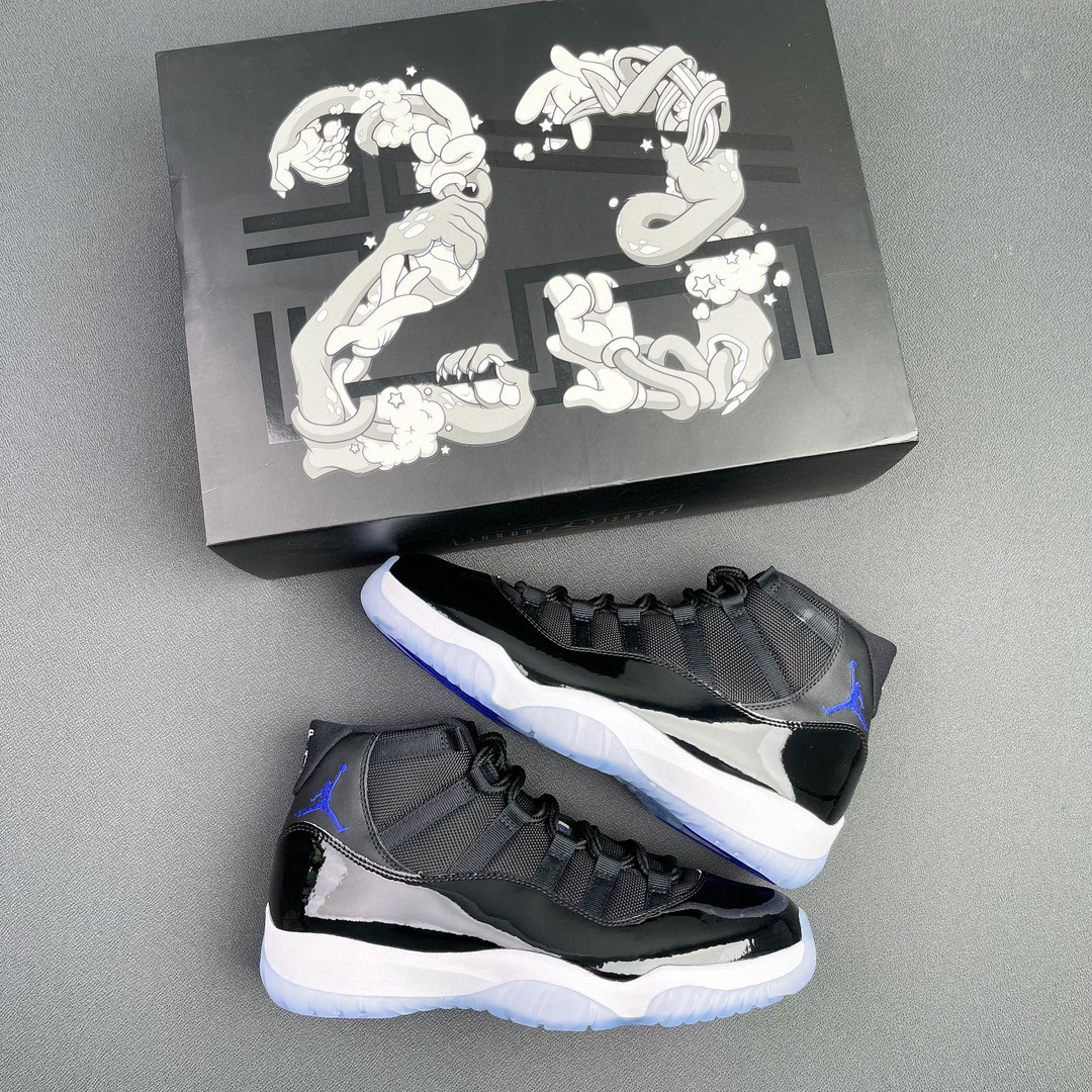 Jordan Air Jordan 11 Retro Space Jam 高筒 碳板 全掌气垫 篮球鞋 球鞋 男鞋 休闲鞋 黑蓝 378038-003