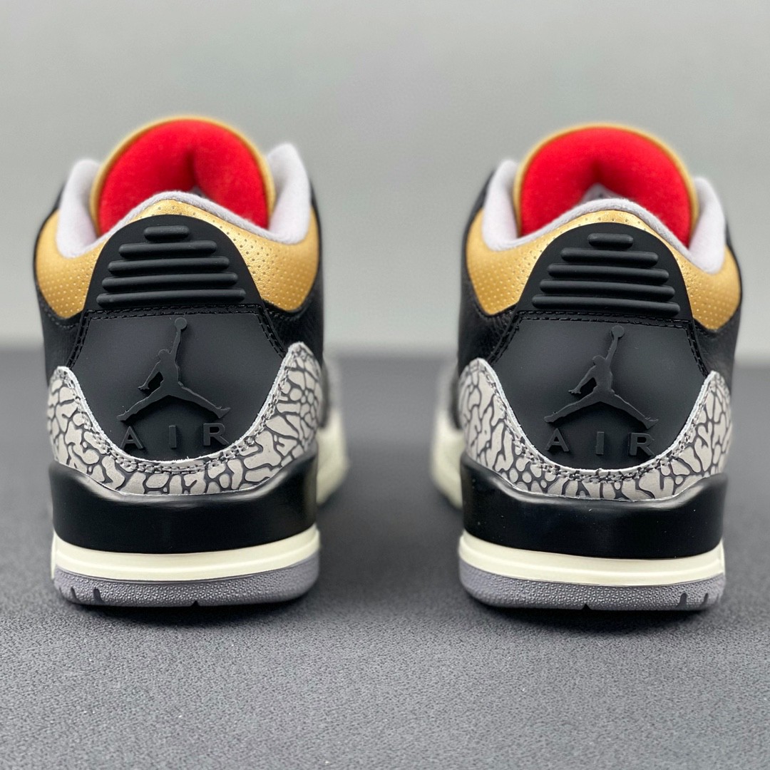 Jordan Air Jordan 3 Retro Black Gold AJ3 中筒 休闲鞋 篮球鞋 板鞋 男鞋 黑金 黑水泥 CK9246-067