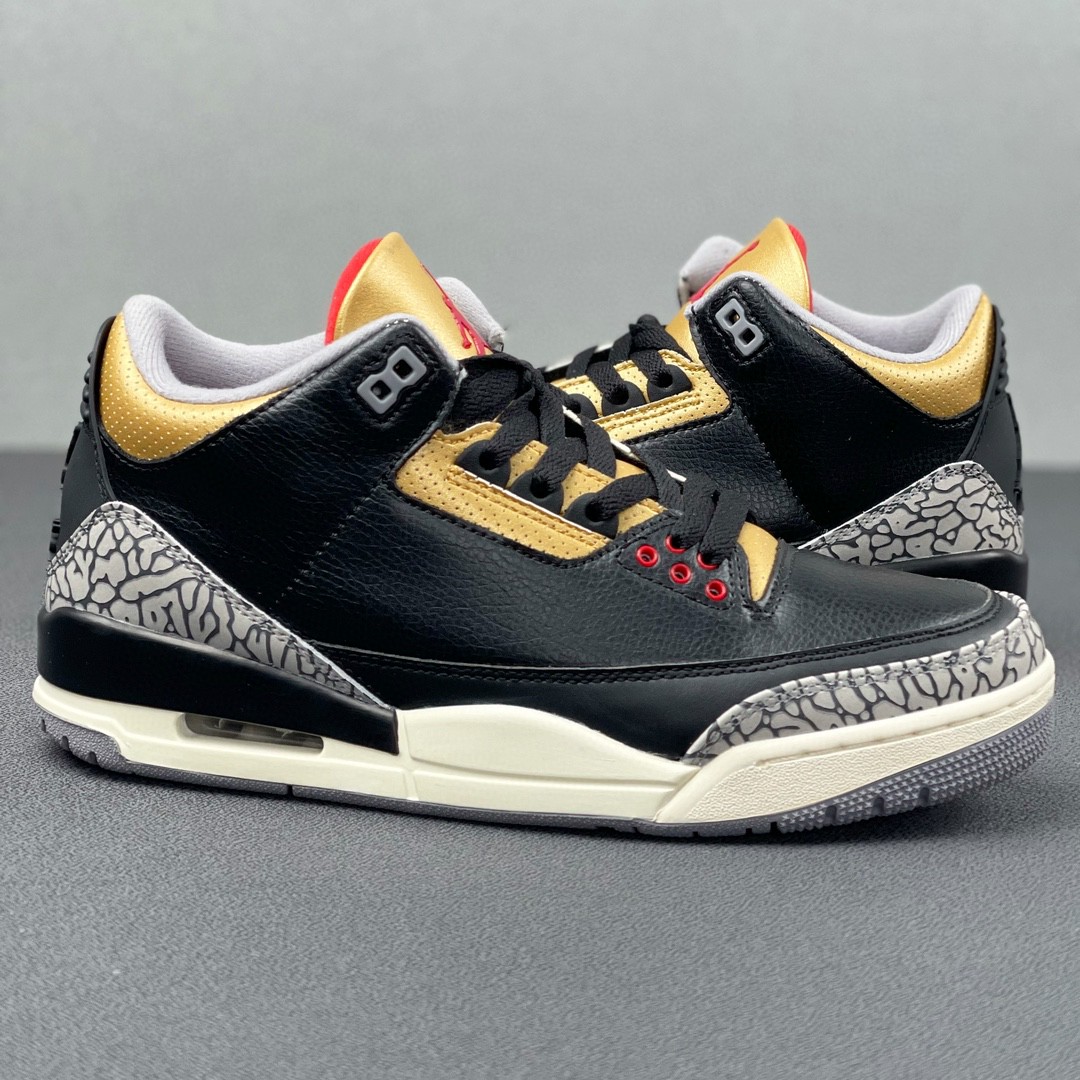 Jordan Air Jordan 3 Retro Black Gold AJ3 中筒 休闲鞋 篮球鞋 板鞋 男鞋 黑金 黑水泥 CK9246-067