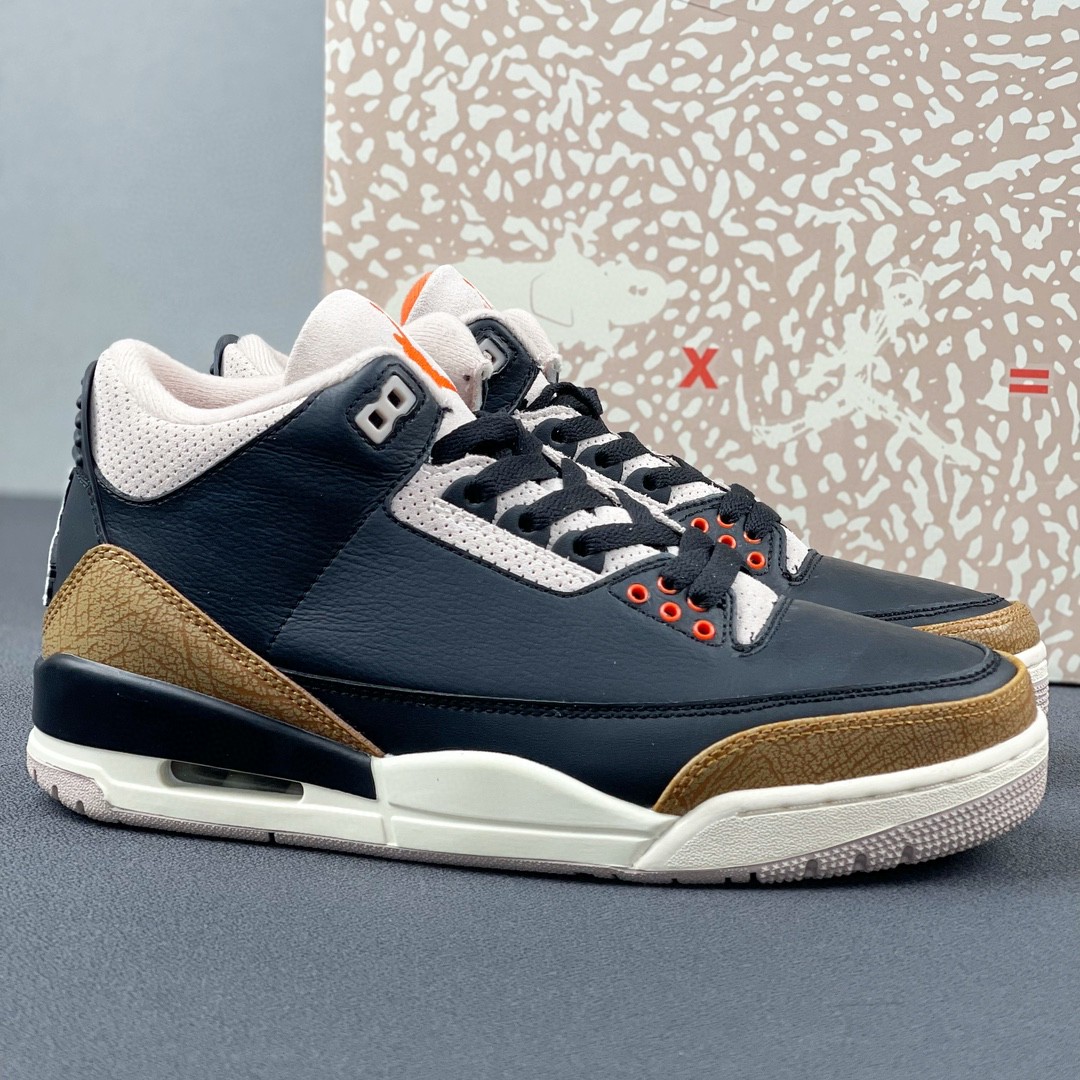 Jordan Air Jordan 3 retro desert   elephant 皮革大象 中筒 休闲鞋 篮球鞋 板鞋 男鞋 黑棕 CT8532-008