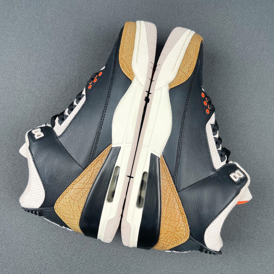 Jordan Air Jordan 3 retro desert   elephant 皮革大象 中筒 休闲鞋 篮球鞋 板鞋 男鞋 黑棕 CT8532-008