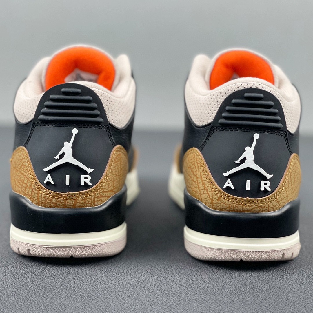 Jordan Air Jordan 3 retro desert   elephant 皮革大象 中筒 休闲鞋 篮球鞋 板鞋 男鞋 黑棕 CT8532-008