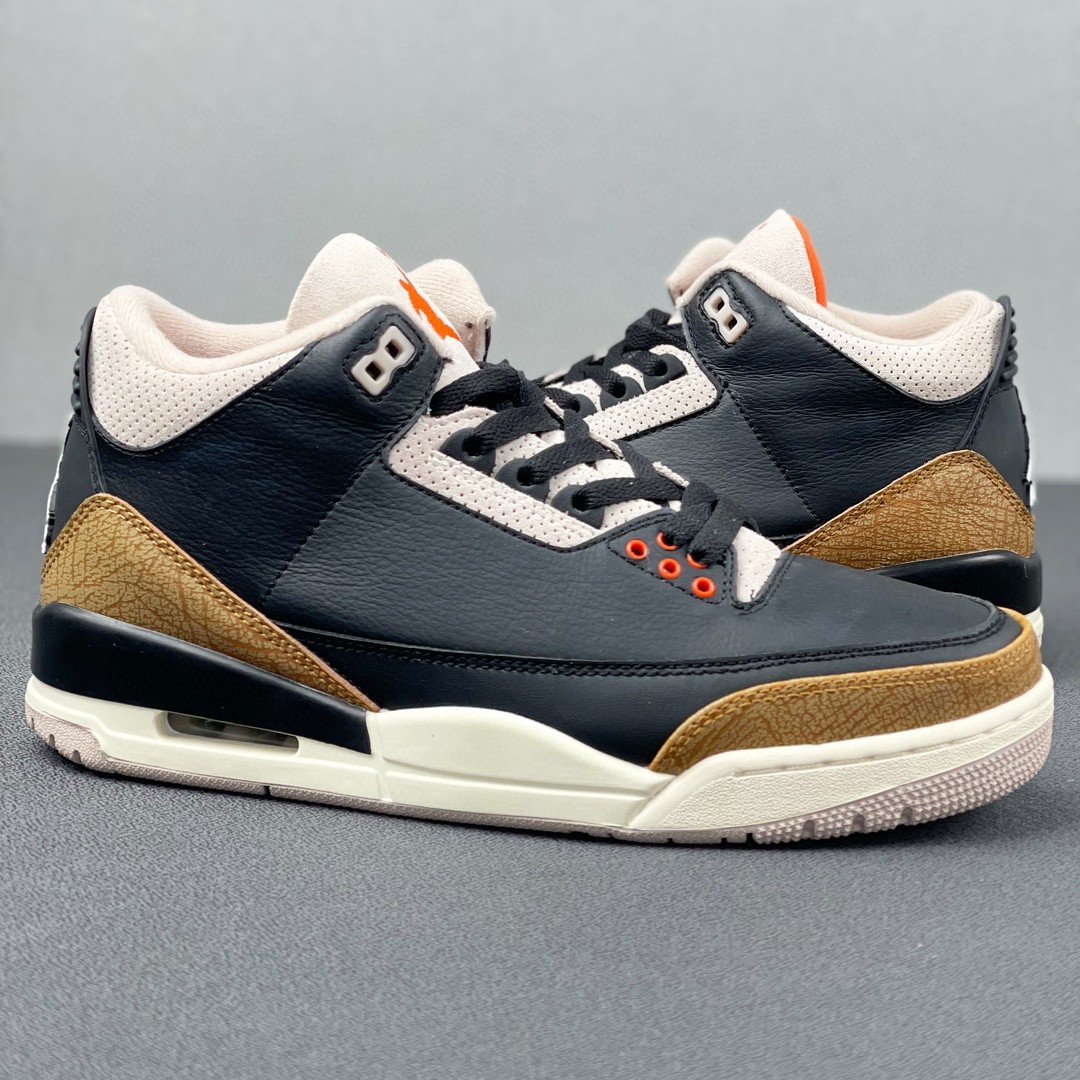 Jordan Air Jordan 3 retro desert   elephant 皮革大象 中筒 休闲鞋 篮球鞋 板鞋 男鞋 黑棕 CT8532-008