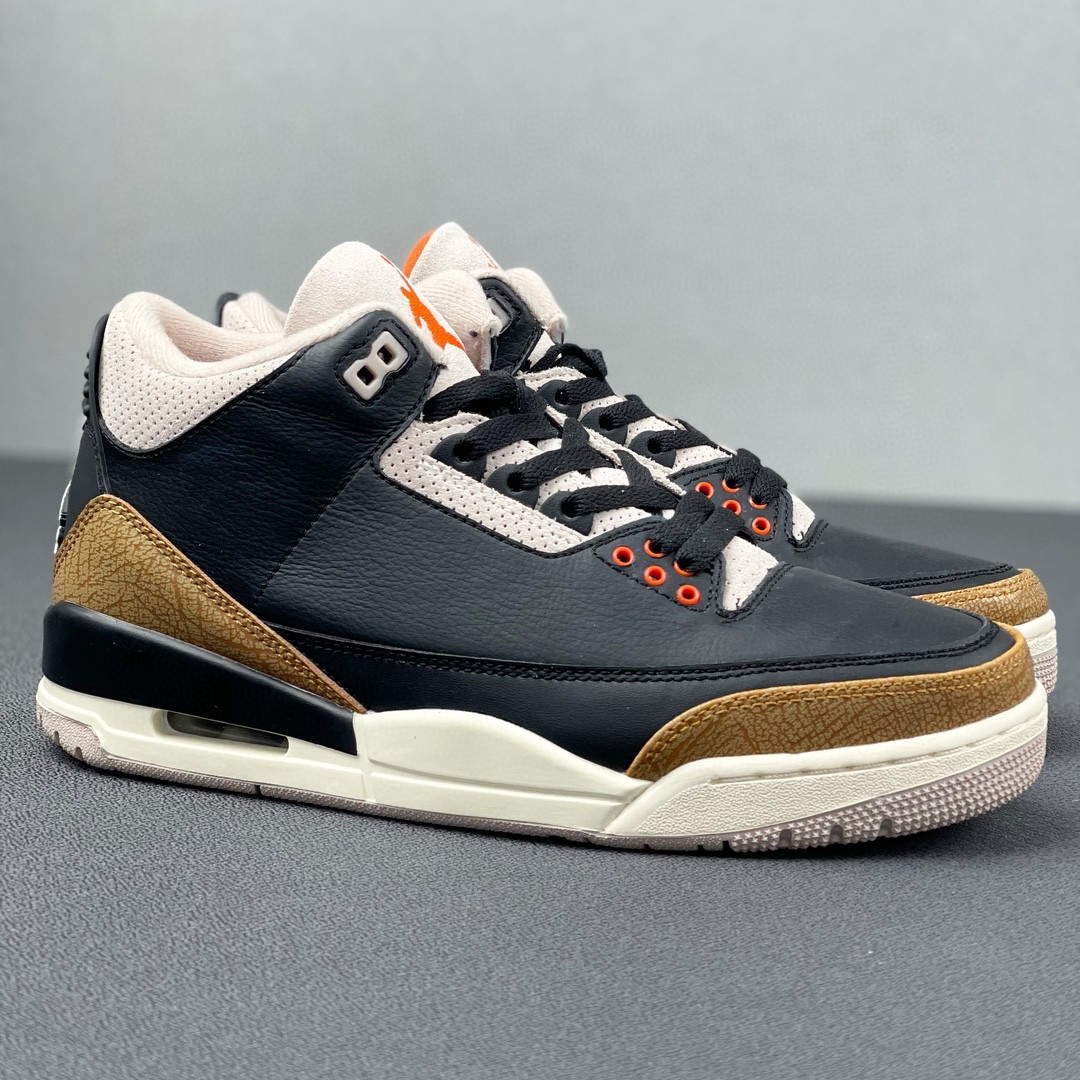 Jordan Air Jordan 3 retro desert   elephant 皮革大象 中筒 休闲鞋 篮球鞋 板鞋 男鞋 黑棕 CT8532-008
