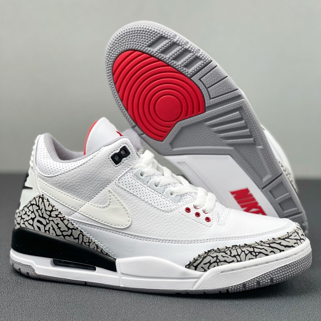 Jordan Air Jordan 3 JTH Justin Timberlake Tinker Hatfield AJ3 爆裂纹 低筒 休闲鞋 篮球鞋 板鞋 男鞋 白色 AV6683-160