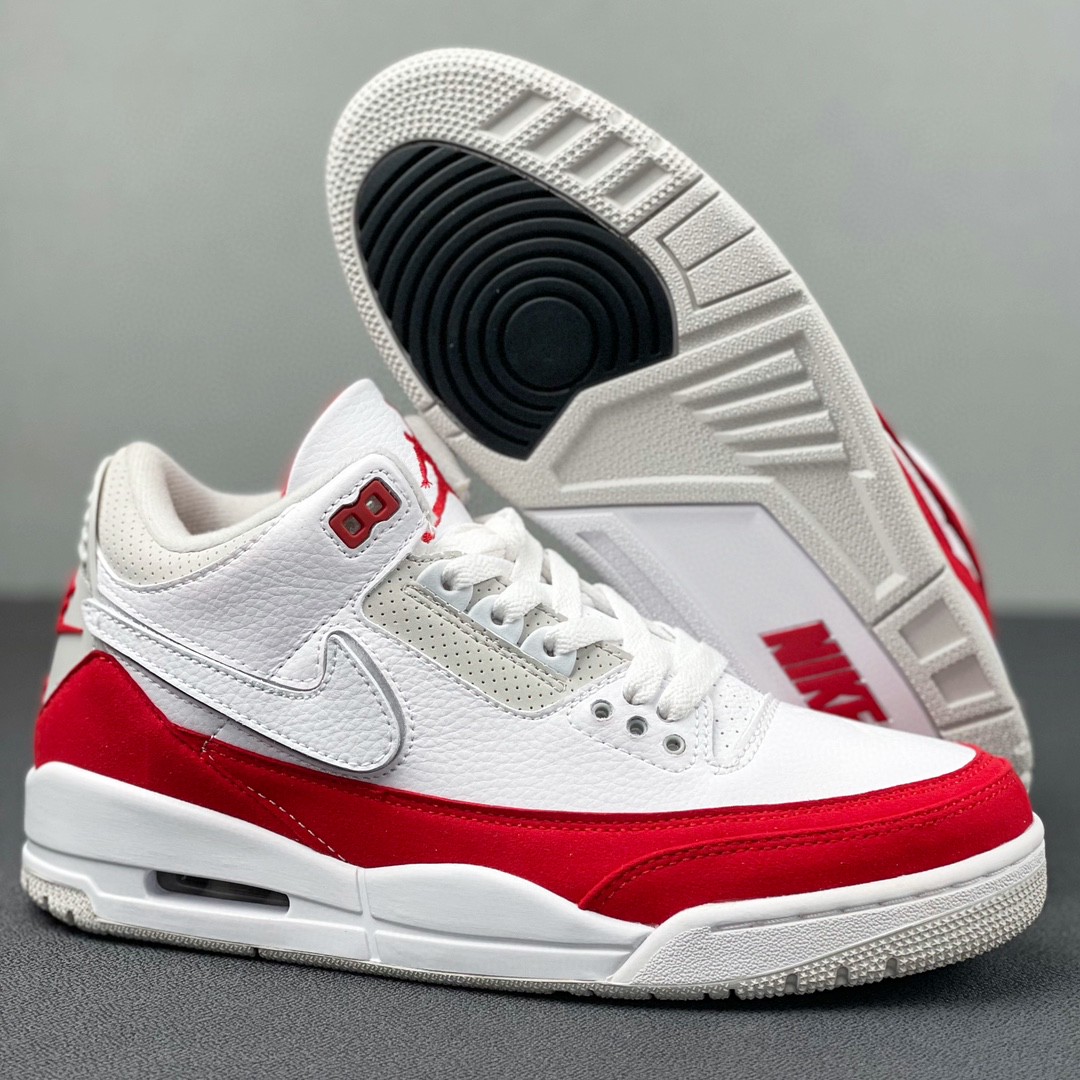Jordan Air Jordan 3 tinker AJ3 低筒 休闲鞋 篮球鞋 板鞋 男鞋 白红 CJ0939-100