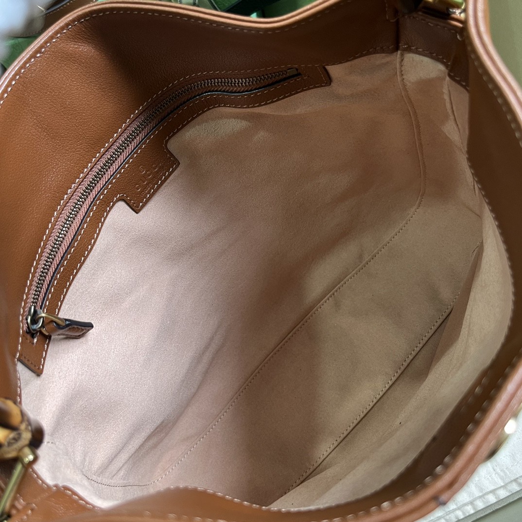 原厂皮 GUCCI 古驰 Diana 竹节 磁扣开合皮革 斜挎包 单肩包 手提包 中号 棕色 746124-UAAAY-2548