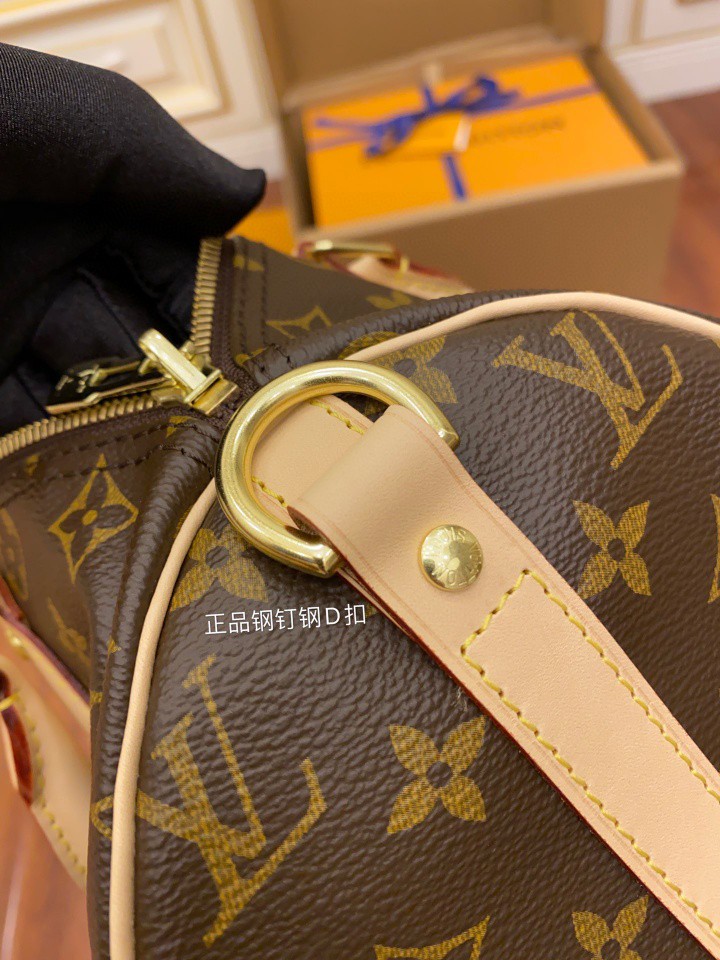 LOUIS VUITTON 路易威登 Speedy 30 标志性造型翻卷手柄刻字 牛皮枕头包 斜挎包 单肩包 手提包 棕色 M41112