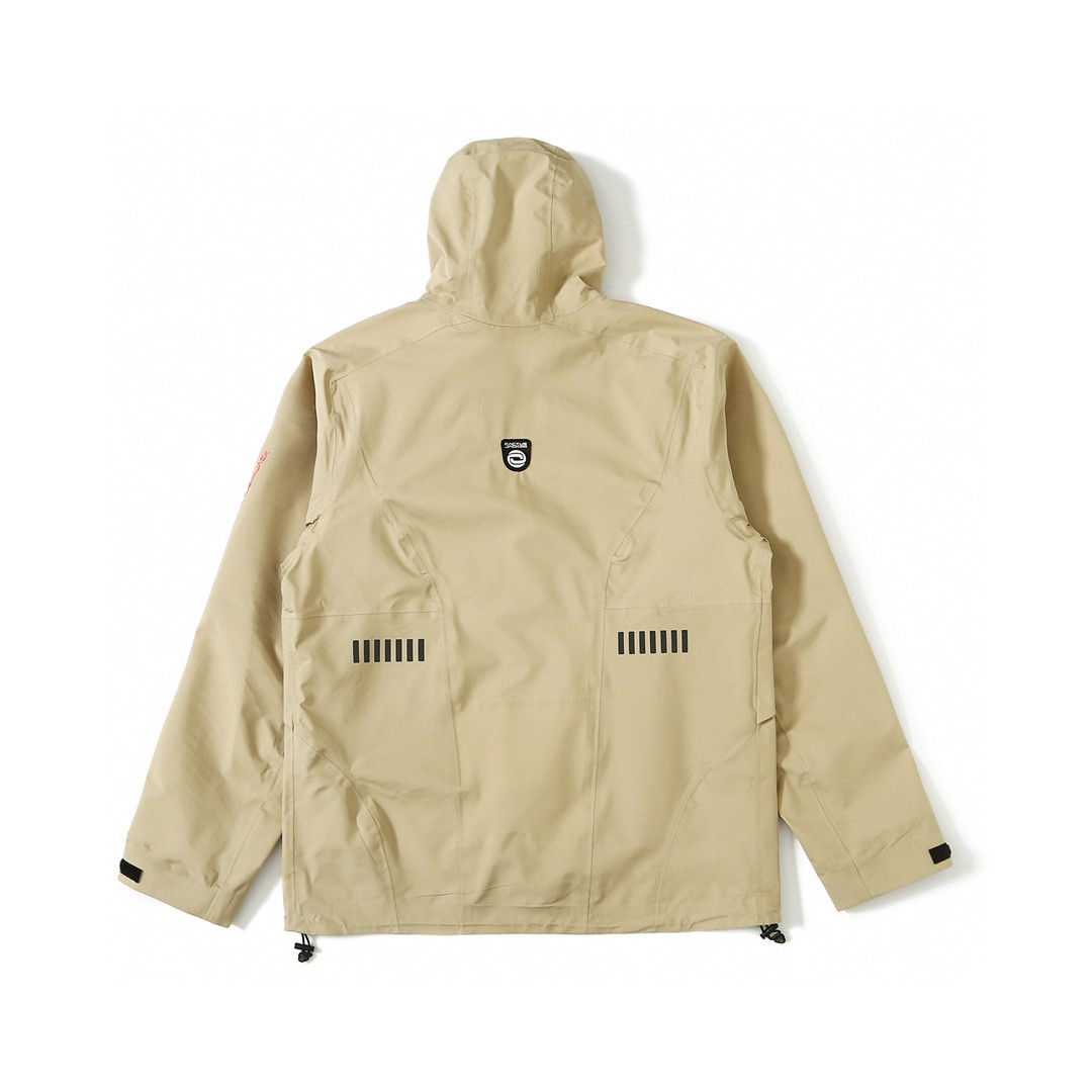 Nike Travis Scott 联名款 GORE TEX 纯色Logo多口袋 连帽夹克  冲锋衣 外套 男款 女款 米色 DM1276-250