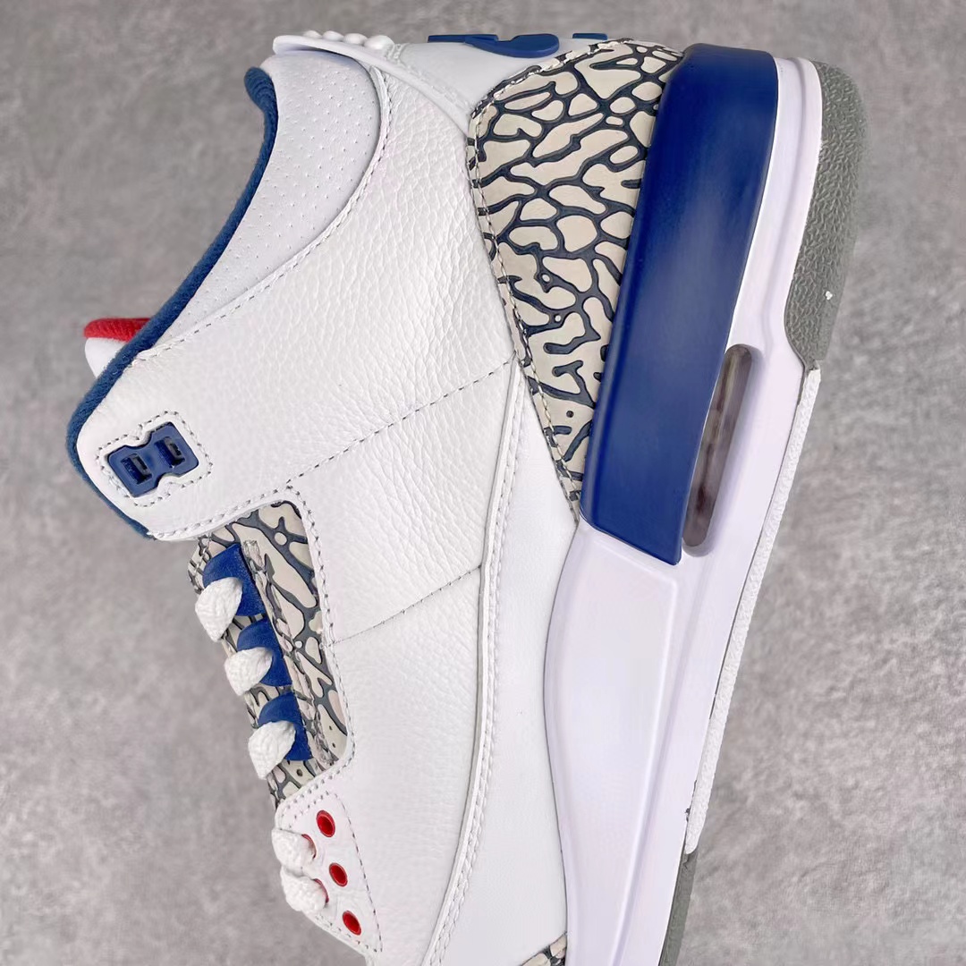 Air Jordan 3 Retro True Blue 白藍 2011  AJ 3低筒 休闲鞋 篮球鞋 板鞋 男鞋 136064-104