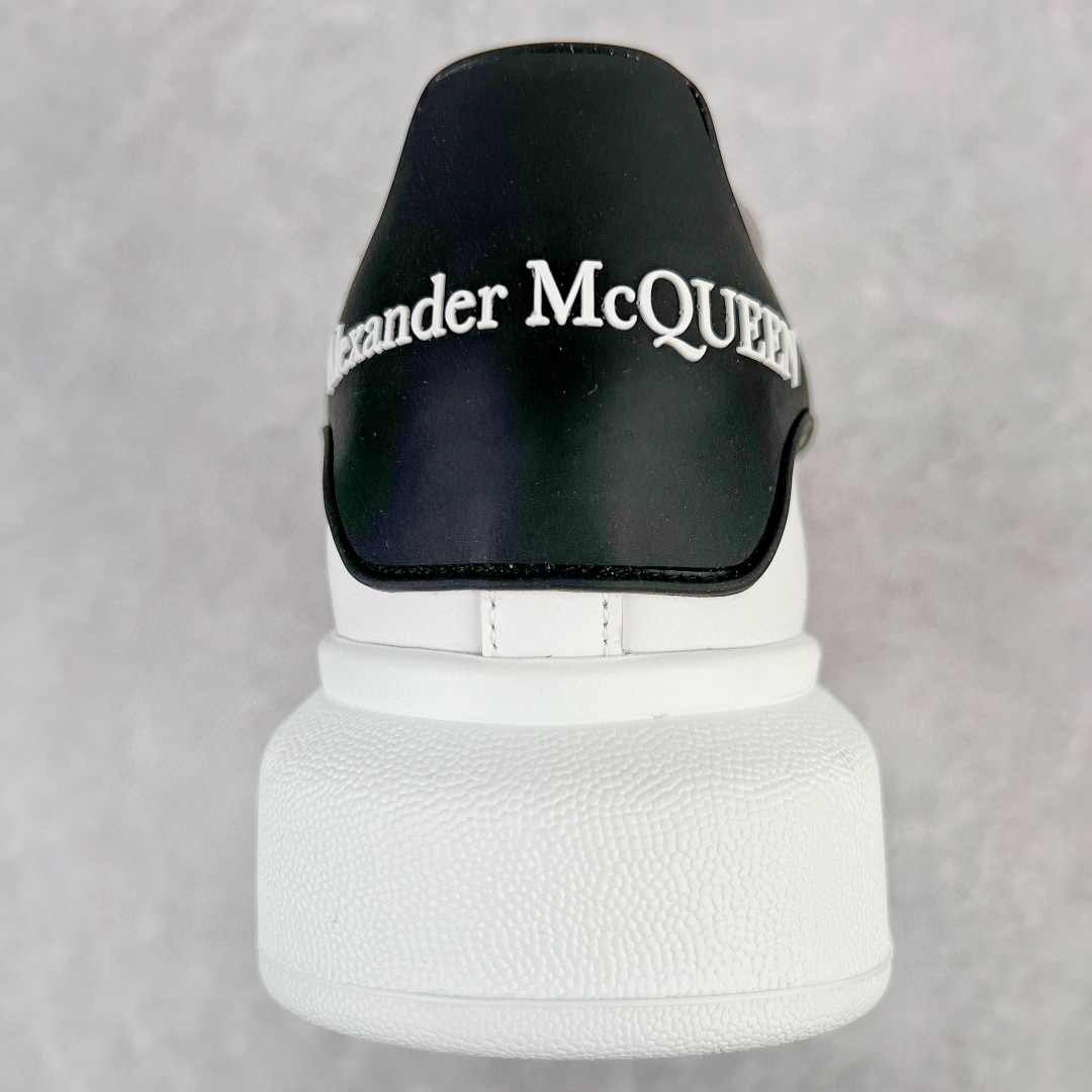 Alexander McQueen 麦昆 黑尾 白字 低筒 板鞋 休闲鞋 厚底鞋 增高鞋 男鞋 女鞋 625156WHXMT9034