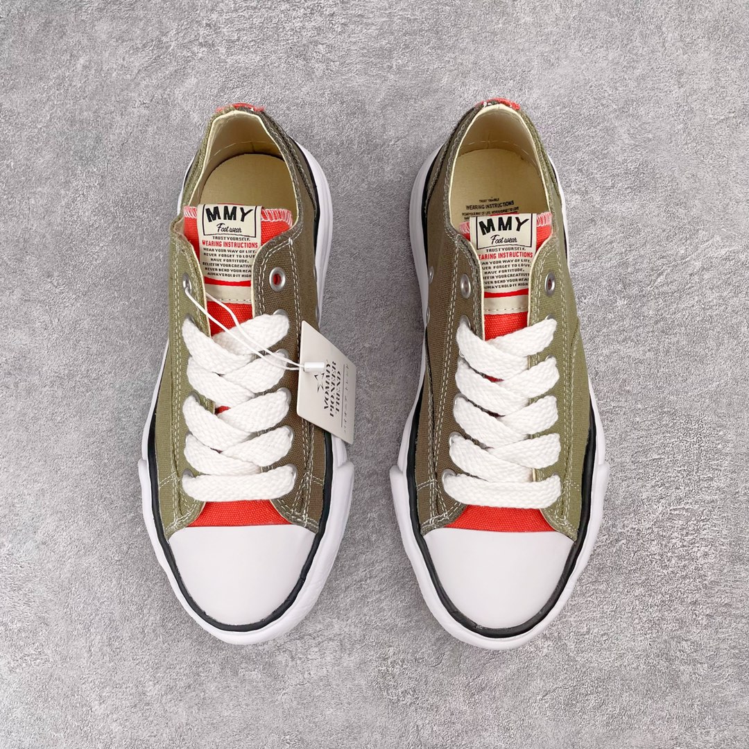 MIHARA YASUHIRO Original MMY 三原康裕 红绿棕 拼接 低筒 溶胶鞋 帆布鞋 板鞋 休闲鞋 增高鞋 男鞋 女鞋 