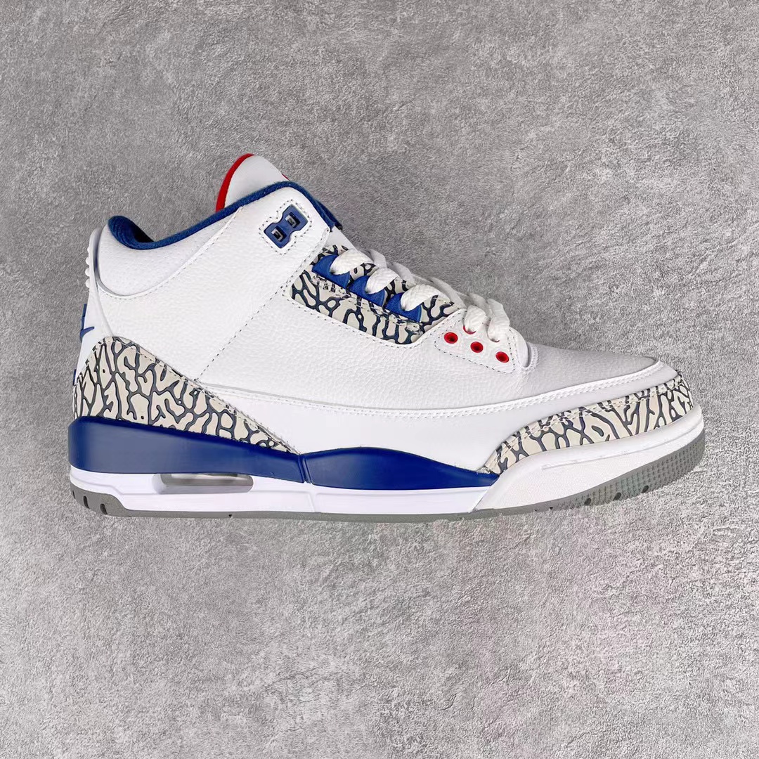 Air Jordan 3 Retro True Blue 白藍 2011  AJ 3低筒 休闲鞋 篮球鞋 板鞋 男鞋 136064-104