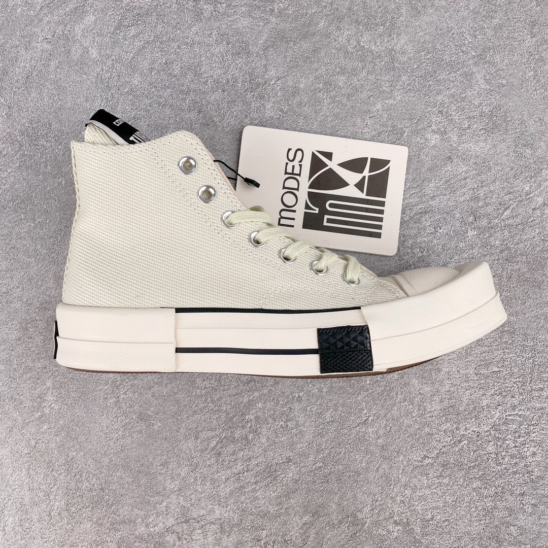 Rick Owens DRKSHDW Converse Turbodrk Chuck Taylor ALL Star 1970S High 白色 高筒 板鞋 休闲鞋 帆布鞋 男鞋 女鞋 172346C