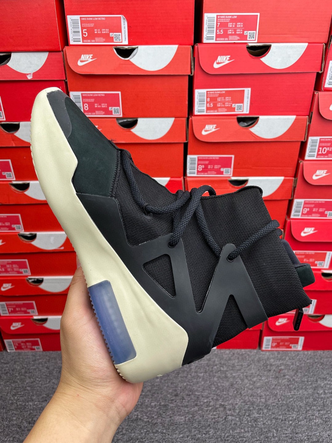 Nike Air Fear Of God 1 Black FOG 黑色 高筒 篮球鞋 球鞋 实战鞋 运动鞋 AR4237-001