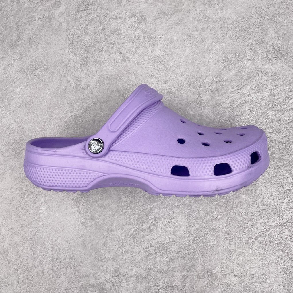 Crocs 淡紫色 洞洞鞋 凉鞋 室内外 拖鞋 沙滩鞋 男女同款 10001-5PR