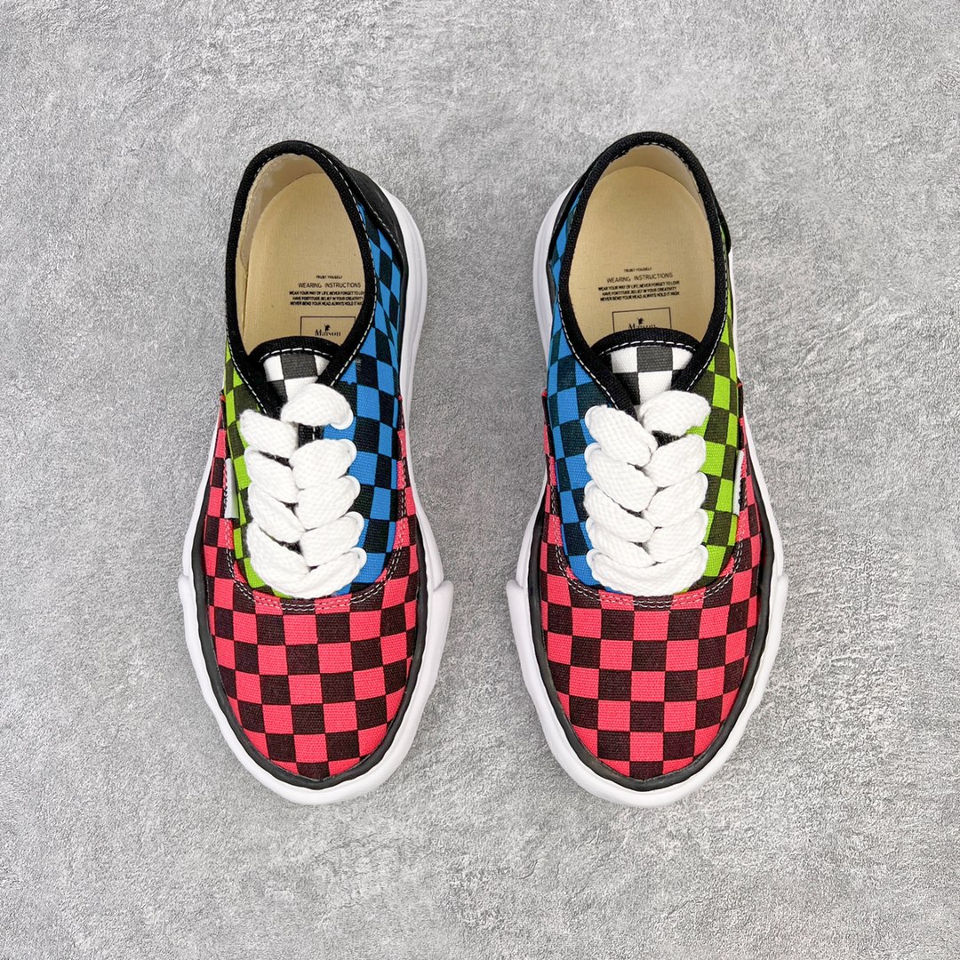 MIHARA YASUHIRO Original MMY 三原康裕 彩色拼接 棋盘格  低筒 溶胶鞋 帆布鞋 板鞋 休闲鞋 增高鞋 男鞋 女鞋 